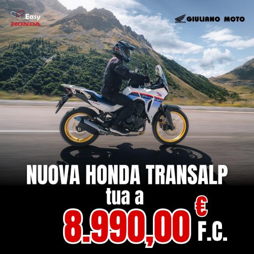 HONDA TRANSALP 750 – TUA DA 397€ AL MESE – PROMO ZERO INTERESSI